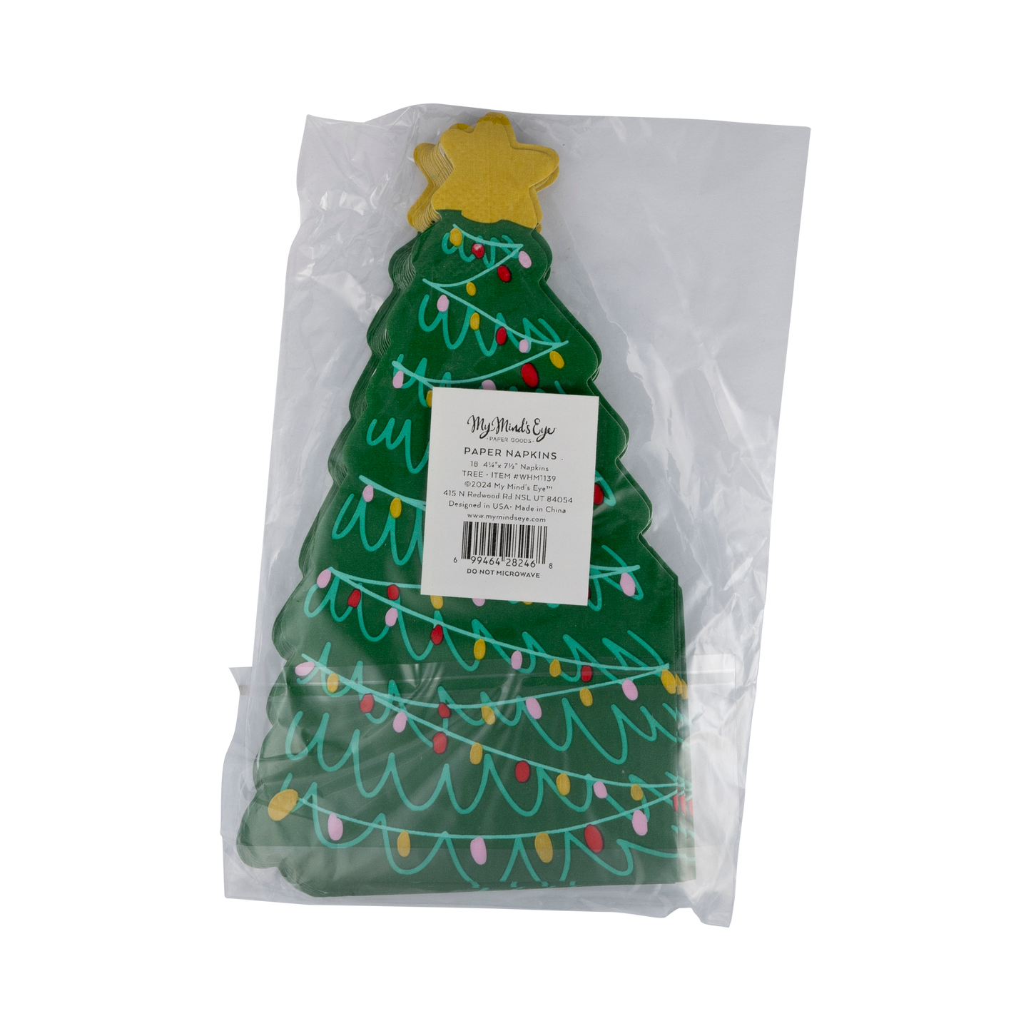 Festive Christmas Tree Dinner Napkin