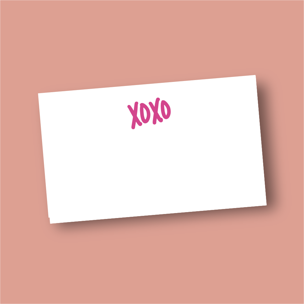 XOXO Bitty Note cards, small note cards