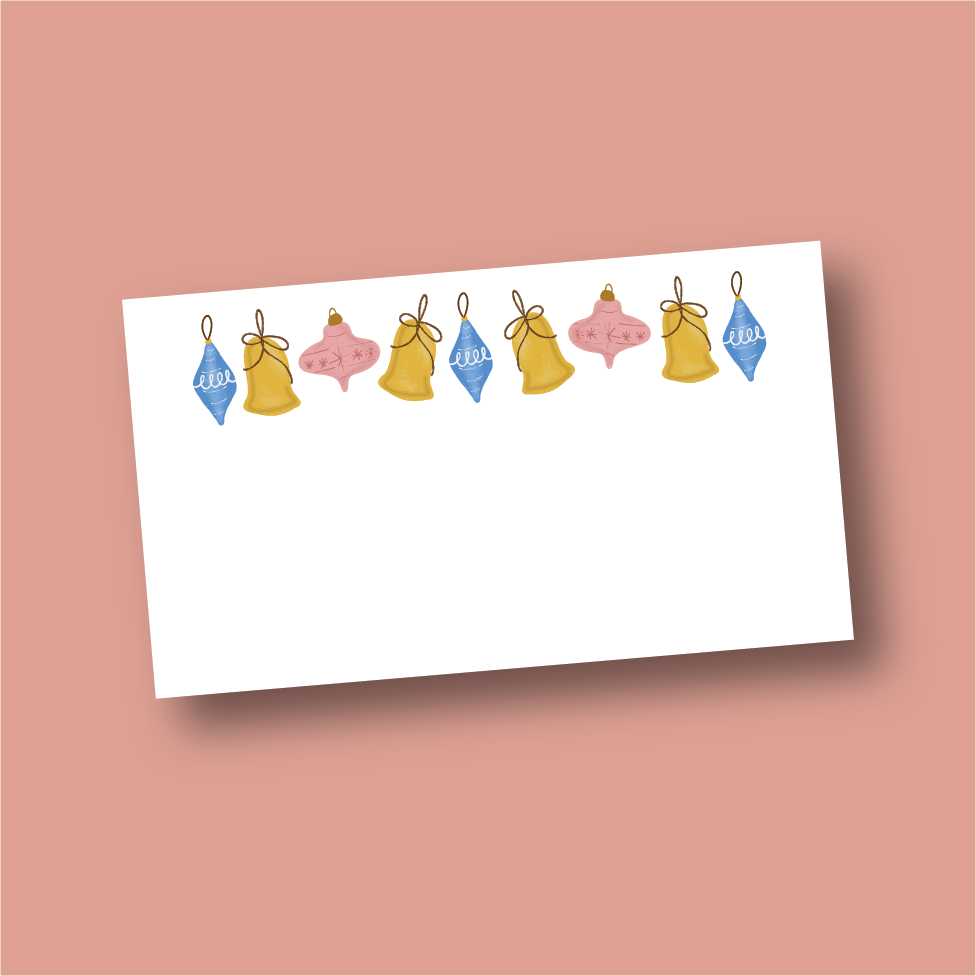 Christmas Ornaments Bitty card