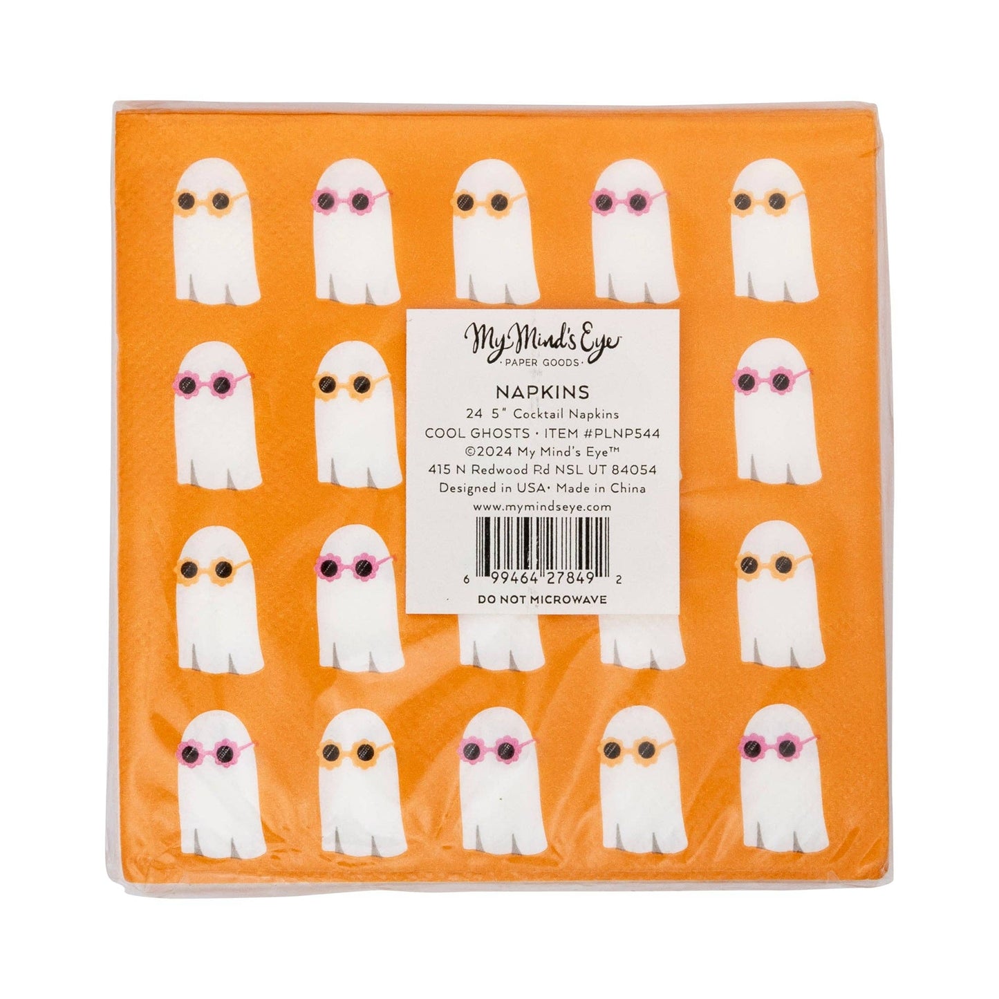 Get ready for some spooky fun with our Groovy Ghosts Cocktail Napkins! These playful and quirky napkins are perfect for your Halloween party and feature a cute ghosts wearing groovy flower sunglasses. With 24 paper napkins included in each pack, these spooktacular napkins are a must-have for any Halloween gathering.