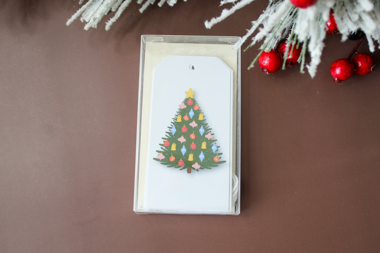 Our Colorful Vintage Ornament Christmas Tree gift tags add a festive touch to your holiday presents. These cute tags come in sets of eight and include pre-cut string.
