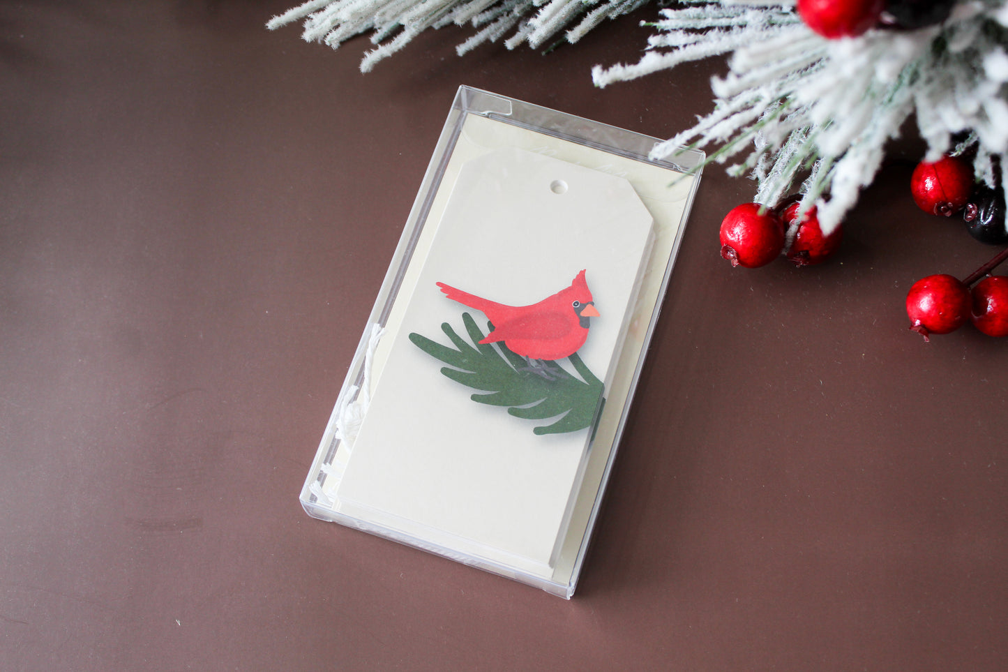 Our Cardinal Red Bird Christmas gift tags add a festive touch to your holiday presents. These cute tags come in sets of eight and include pre-cut string.