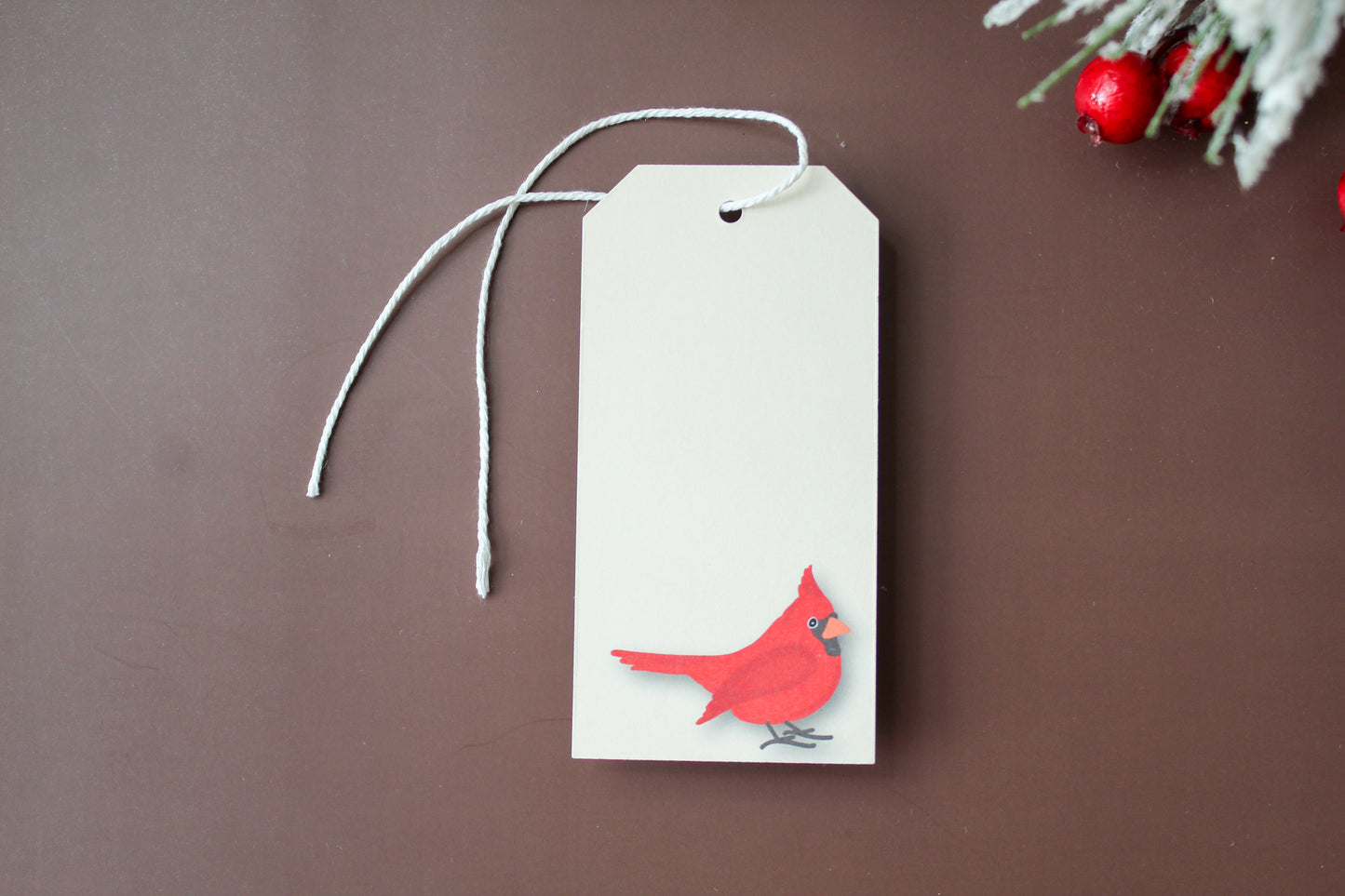 Our Cardinal Red Bird Christmas gift tags add a festive touch to your holiday presents. These cute tags come in sets of eight and include pre-cut string.