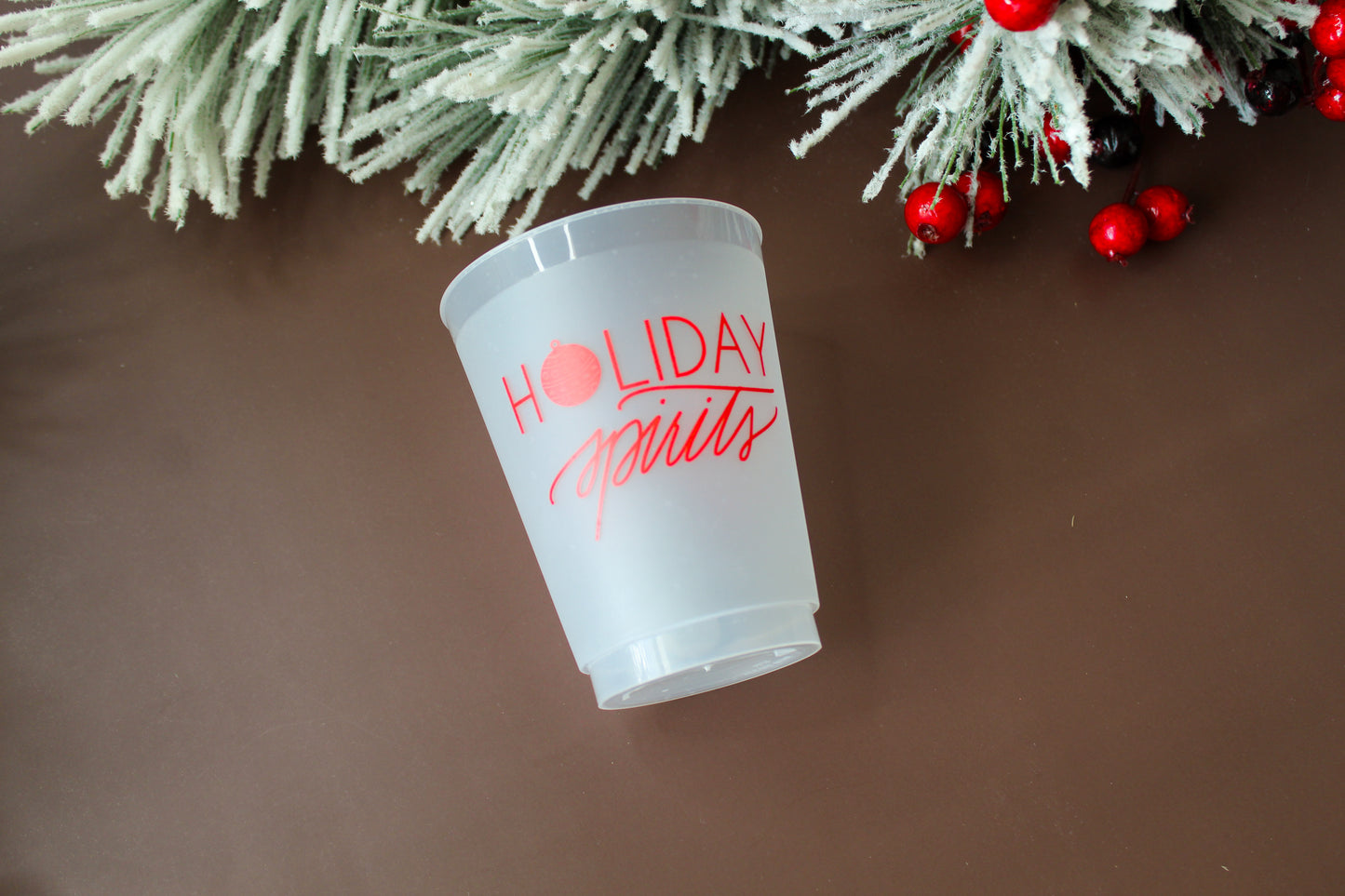 Holiday Spirits Christmas Party Cups