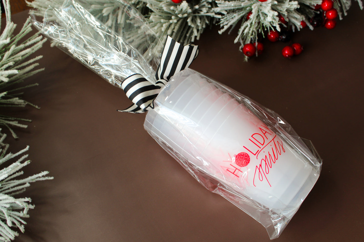 Holiday Spirits Christmas Party Cups