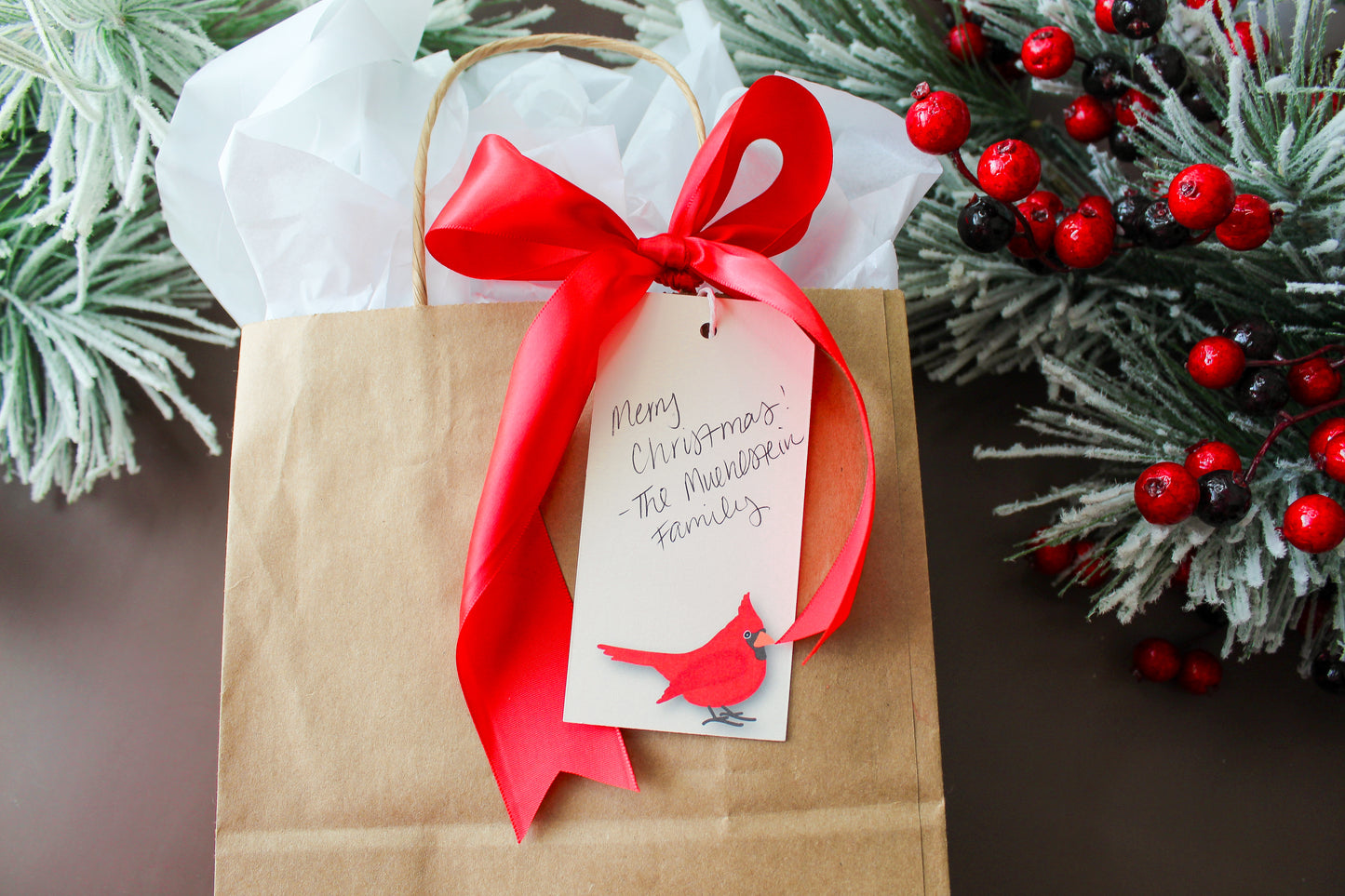 Our Cardinal Red Bird Christmas gift tags add a festive touch to your holiday presents. These cute tags come in sets of eight and include pre-cut string.