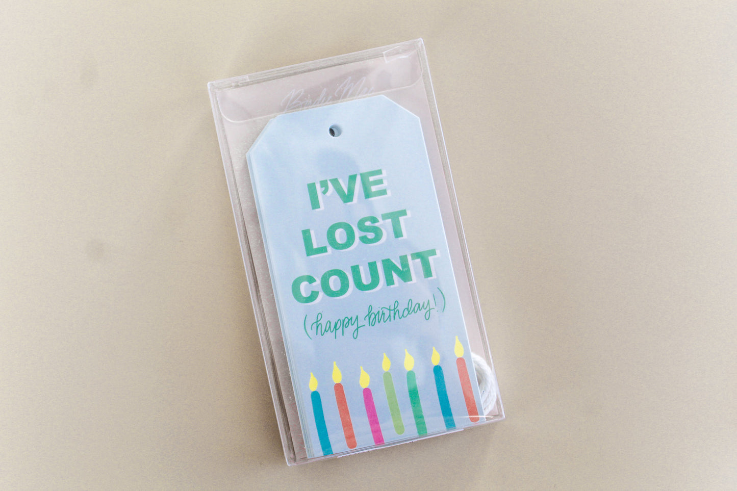 Lost Count Happy Birthday Gift Tags