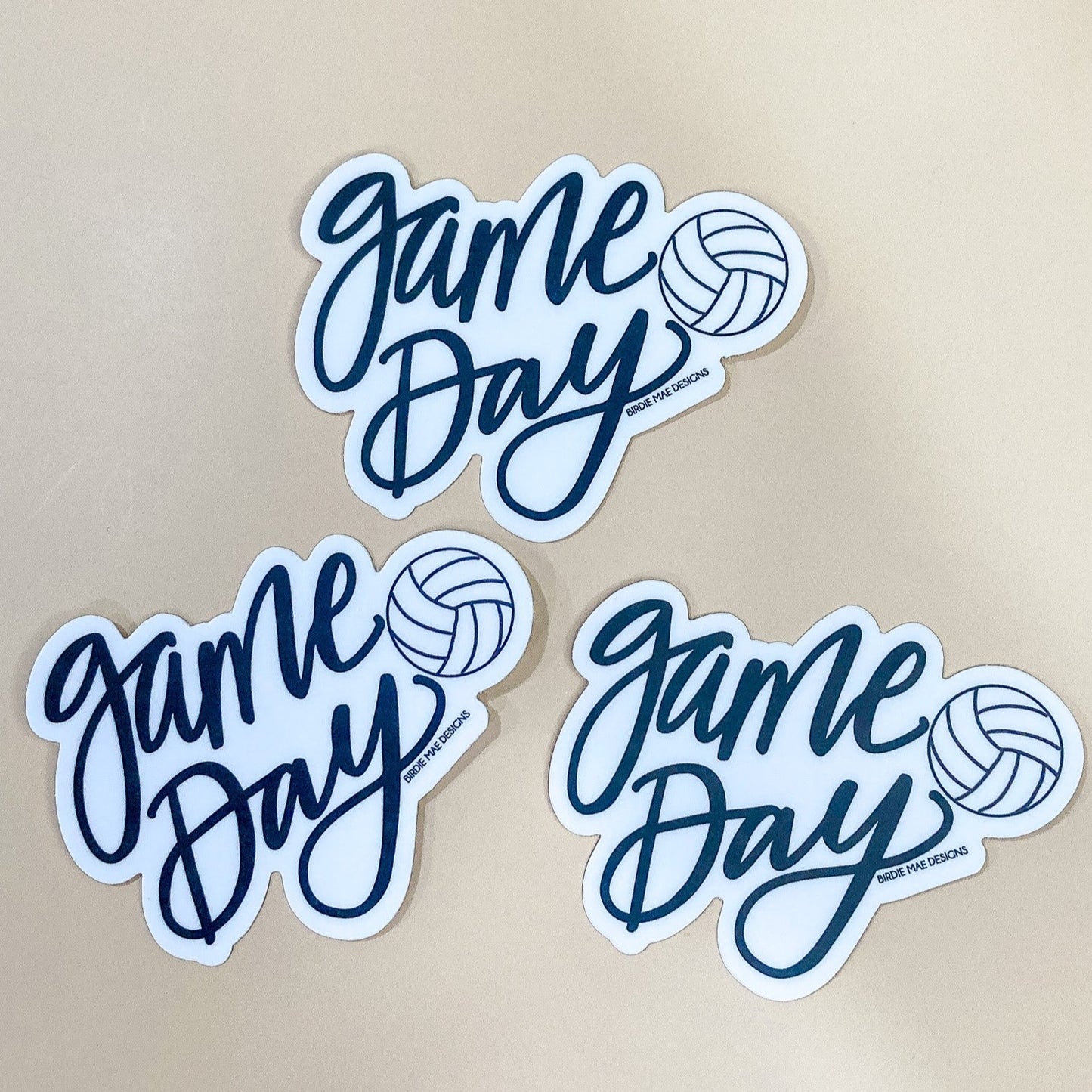Volleyball 'Game Day'' Sticker