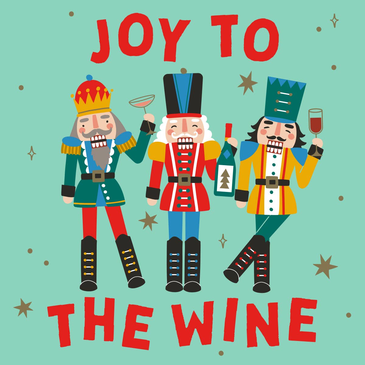 Spreading holiday cheer one cocktail napkin at a time! These festive nutcrackers holding cocktails are the perfect way to add a touch of joy to your wine nights. With 20 napkins in a pack, each 3 ply and 5"x5", these will be a fun and functional addition to your holiday celebrations. Cheers to the holiday season! Festive Themed Beverage/Appetizer/Cocktail Napkins/Disposable Napkins for Holiday Parties and Entertainment 20ct Dimensions: 3 ply 5" x 5"