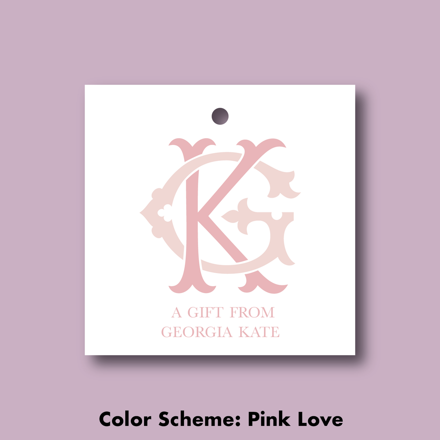 Custom Chic Monogram Gift Tags