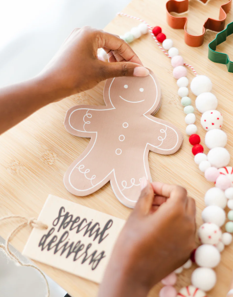 Gingerbread Man Shaped Napkin