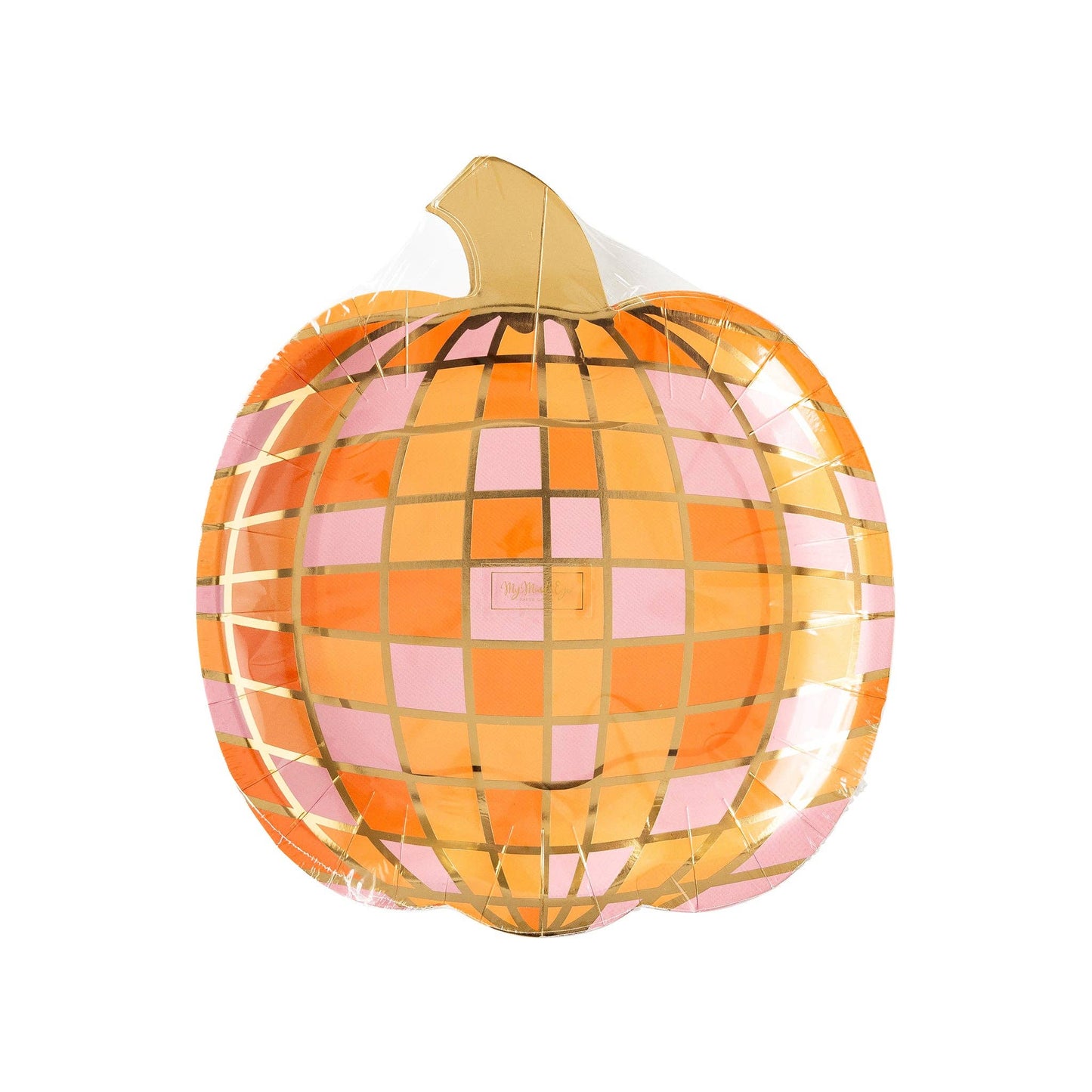 Get ready to boogie and munch with our Disco Pumpkin Paper Plate! Perfect for spicing up your Halloween party with funky vibes, this plate is perfect for serving killer snacks.