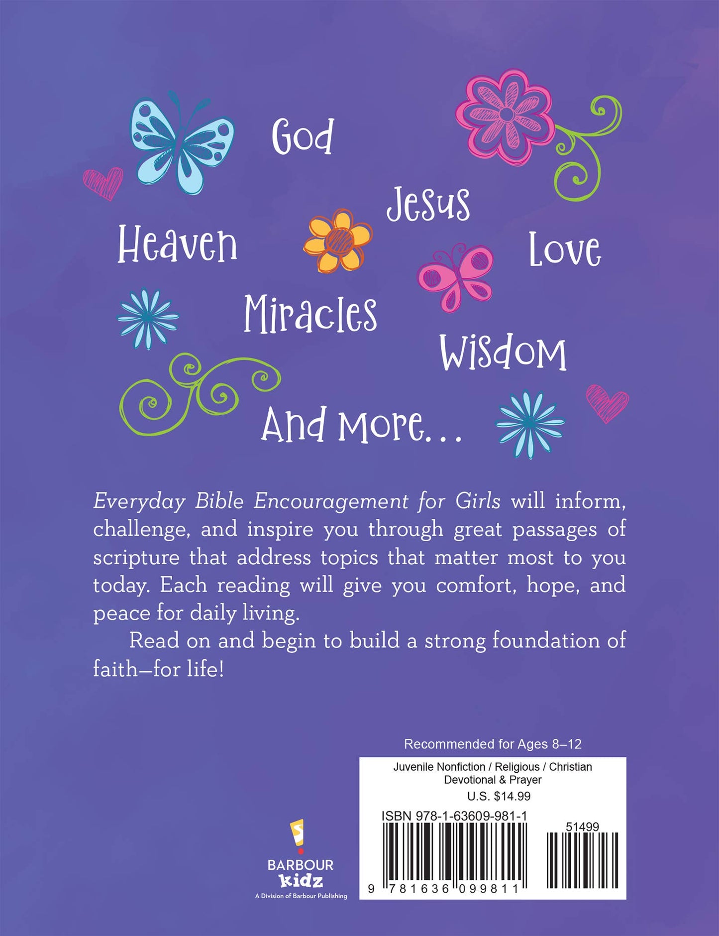 "Daily devotional for girls with scripture and short reflections—perfect for bedtime routines, morning quiet time, or after school reading."