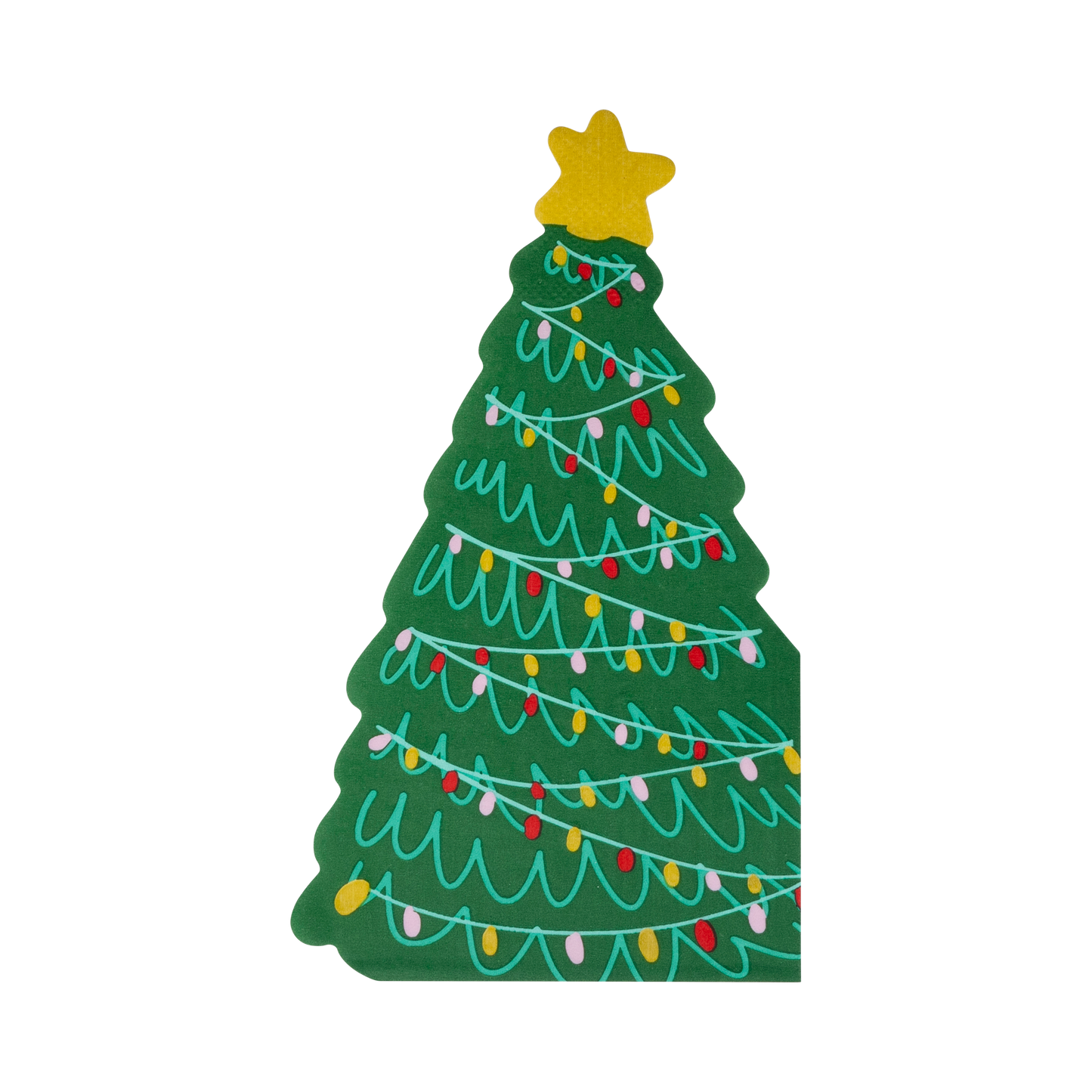 Festive Christmas Tree Dinner Napkin