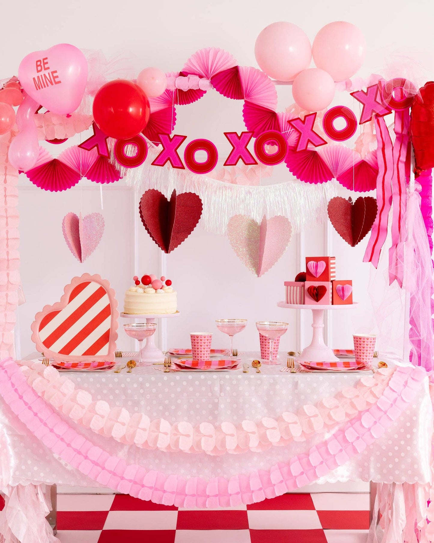 Add a playful and charming touch to your Valentine's Day celebrations with our XOXO Felt Banner! This beautifully designed banner is perfect for creating a festive atmosphere, whether you're decorating for a romantic dinner, a Galentine's Day gathering, or simply adding a bit of love to your home decor.