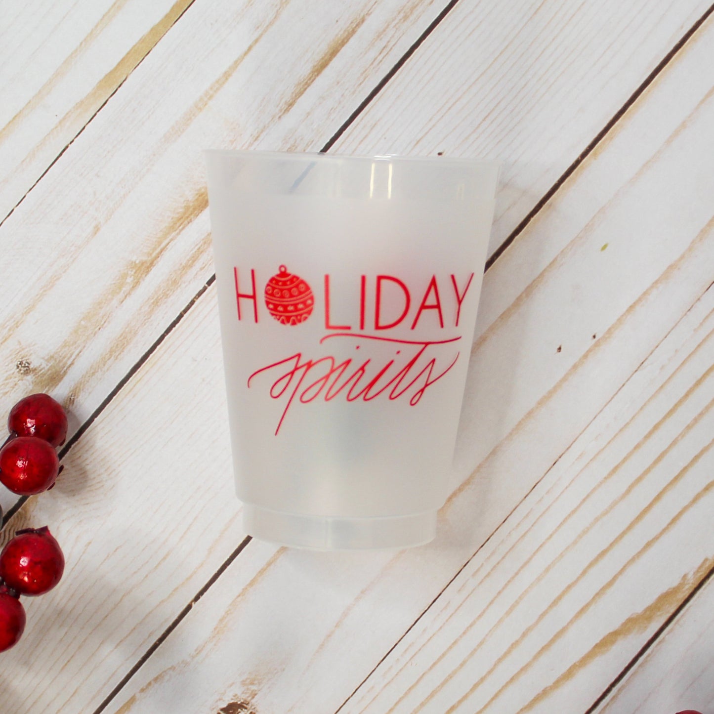 Holiday Spirits Christmas Party Cups