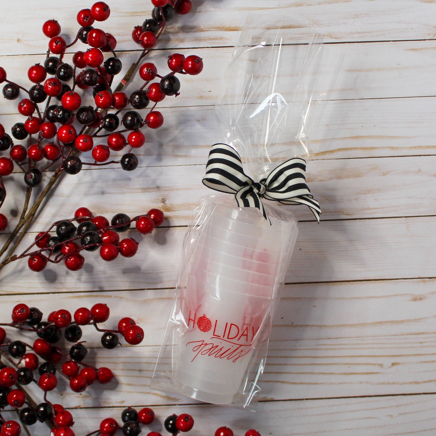 Holiday Spirits Christmas Party Cups