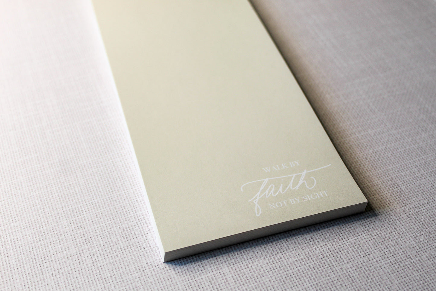 'Walk By Faith' Notepad, Christian Notepad, Notepad with bible verse