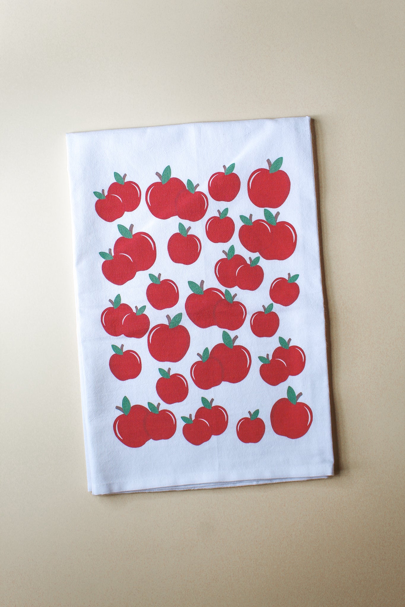 100% cotton tea towels, Apple tea towel, Summer tea towel, cup towel
