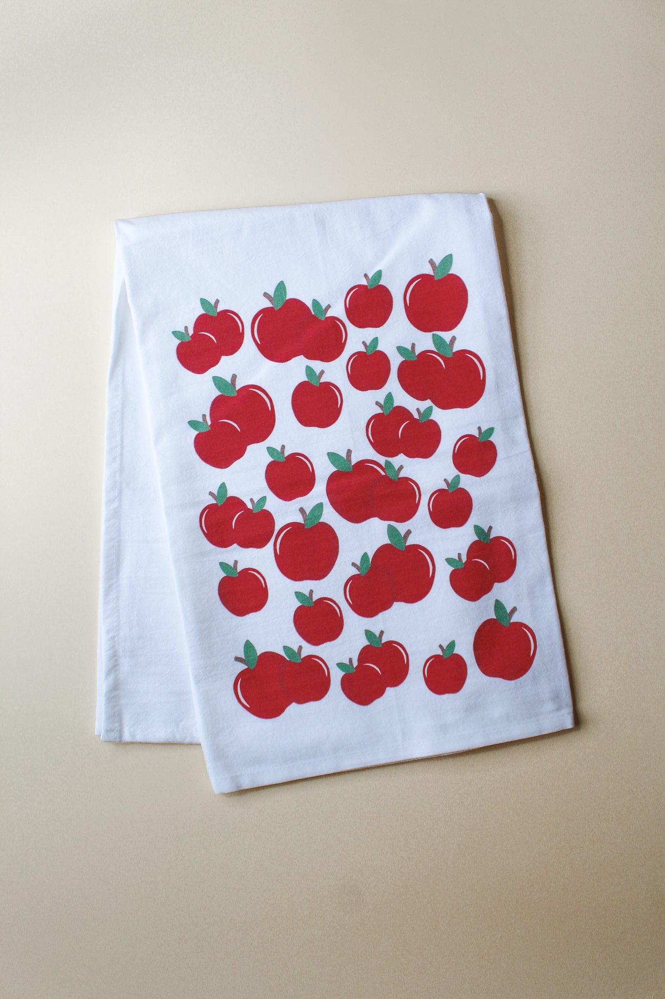 100% cotton tea towels, Apple tea towel, Summer tea towel, cup towel