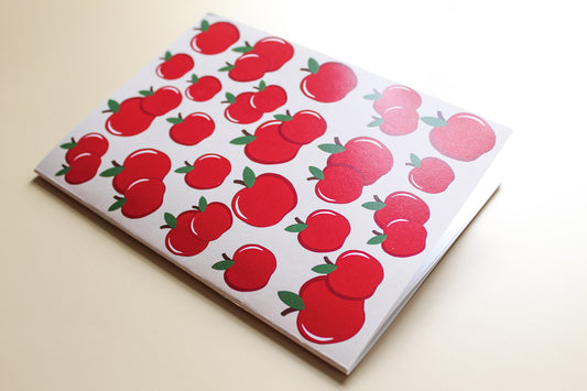 apple print journal, summertime, fruit, teacher journal