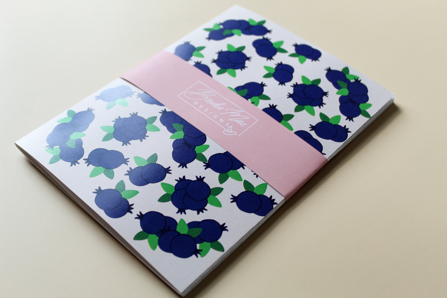 blueberry print journal