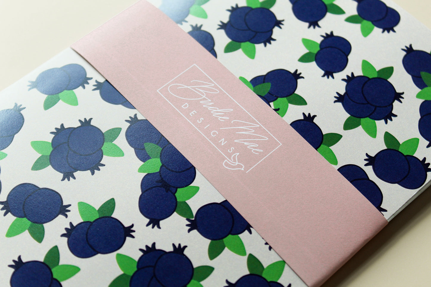 blueberry print journal