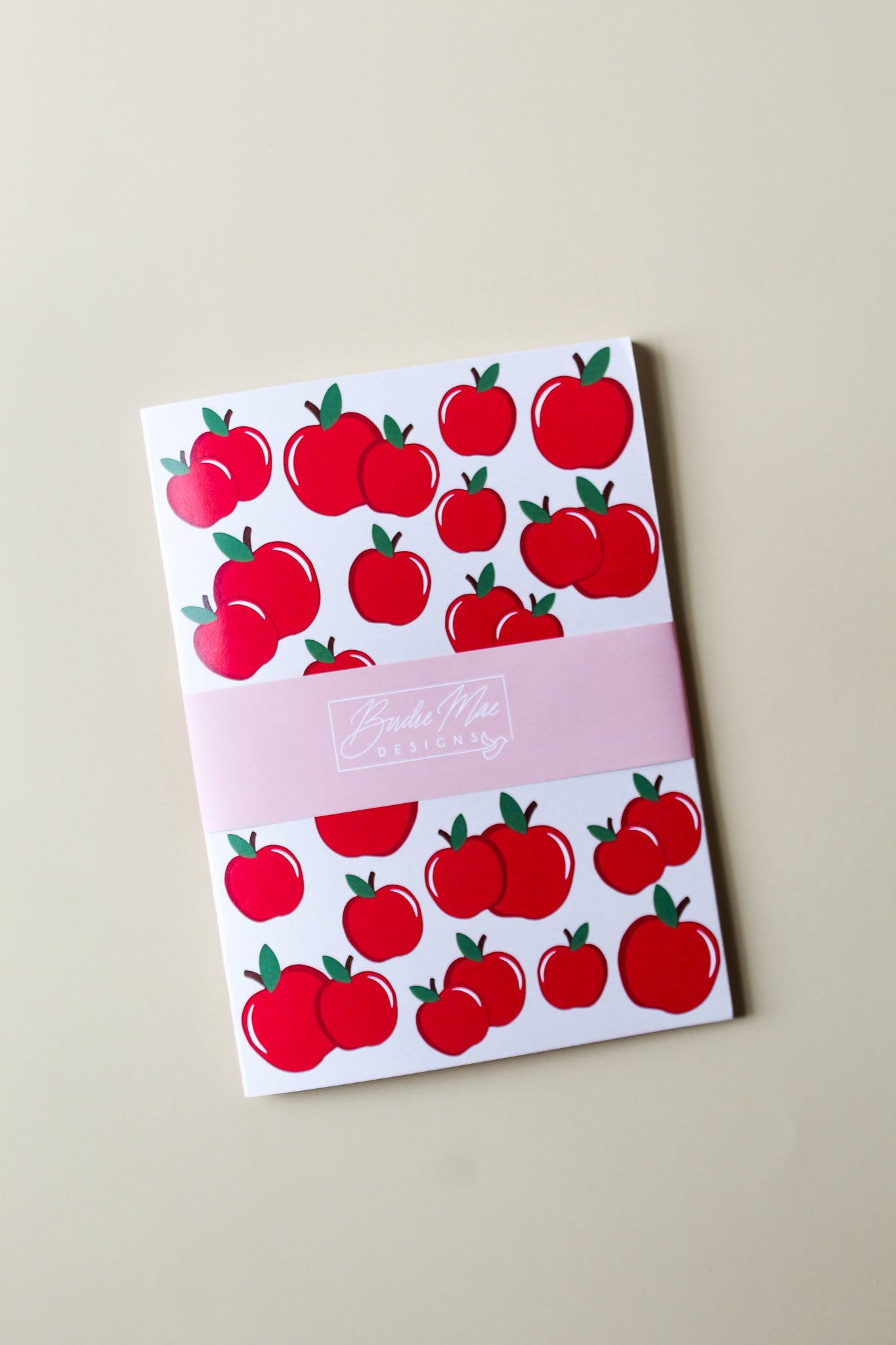 apple print journal, summertime, fruit, teacher journal