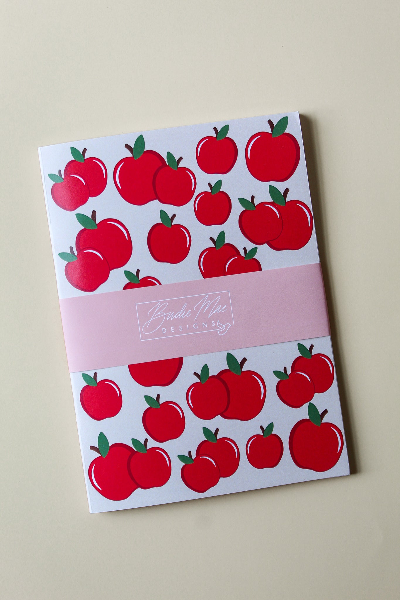 apple print journal, summertime, fruit, teacher journal