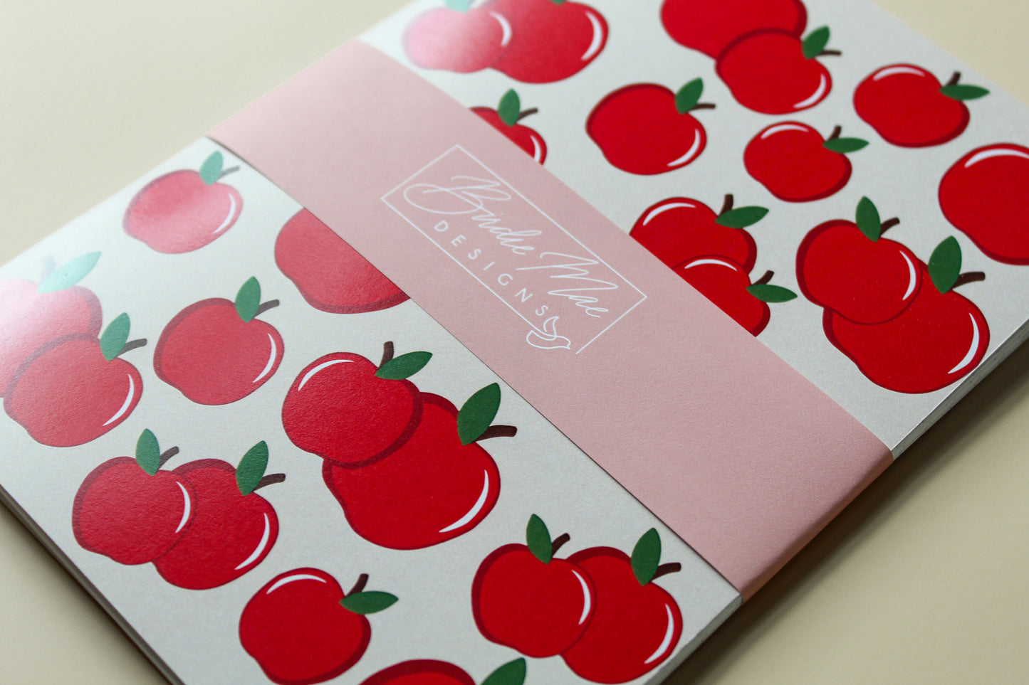 apple print journal, summertime, fruit, teacher journal