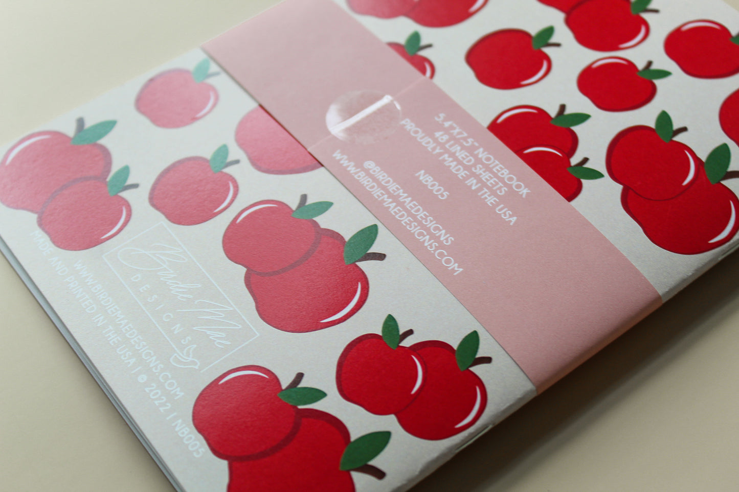 apple print journal, summertime, fruit, teacher journal