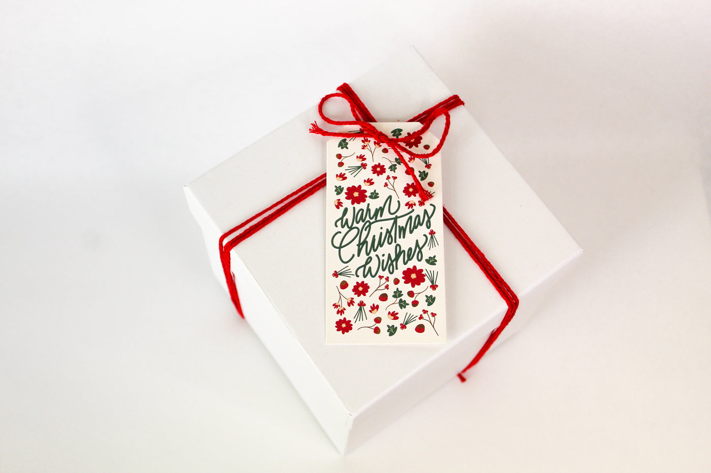 Warm Christmas Wishes' Christmas Gift Tag, Cute Christmas Gift Tag