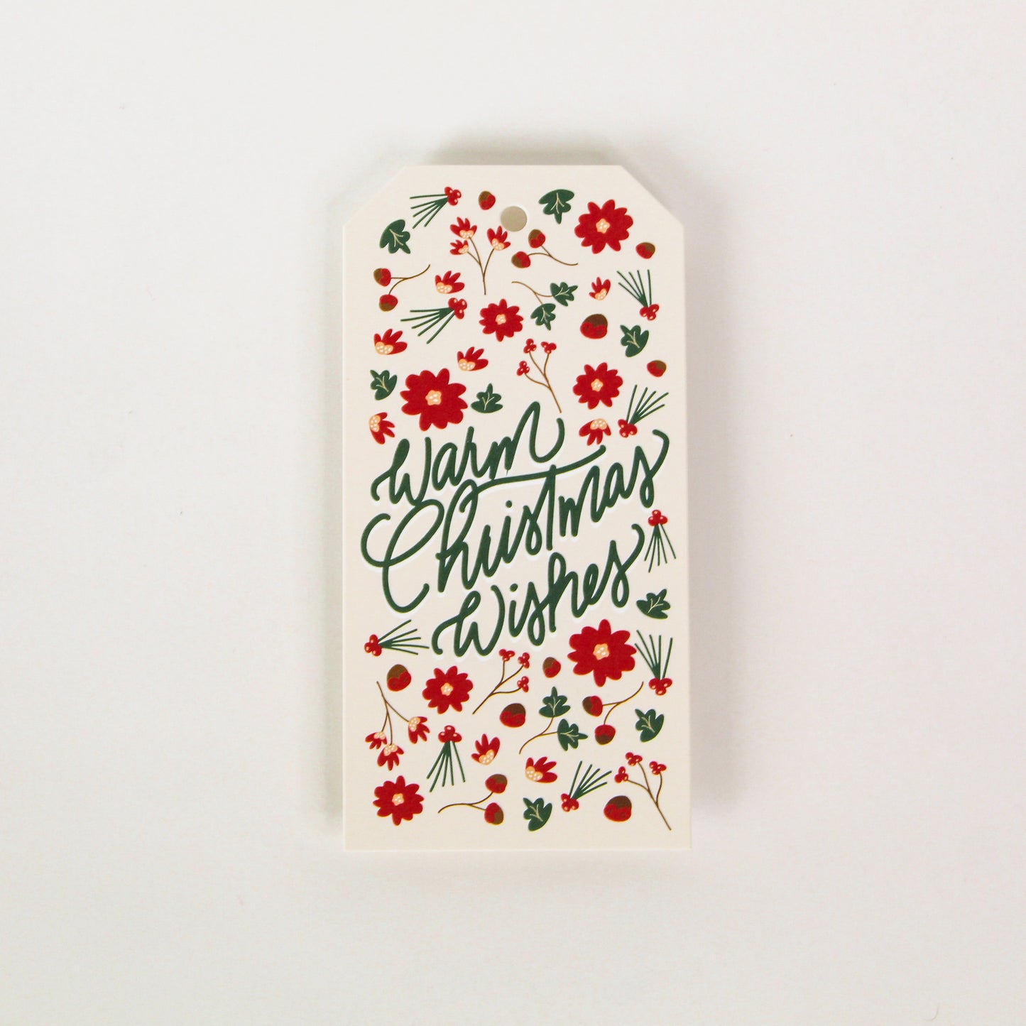 Warm Christmas Wishes' Christmas Gift Tag, Cute Christmas Gift Tag