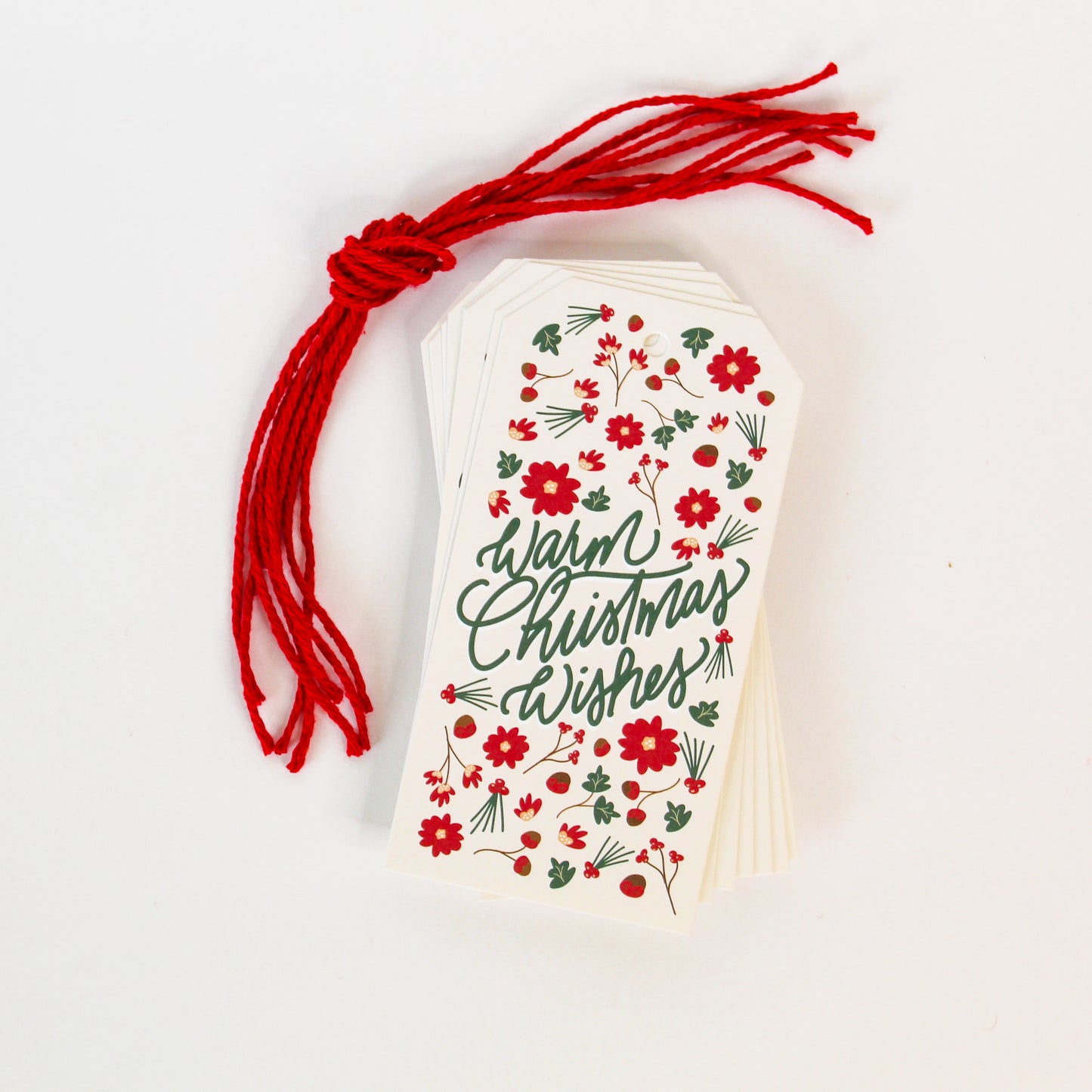 Warm Christmas Wishes' Christmas Gift Tag, Cute Christmas Gift Tag