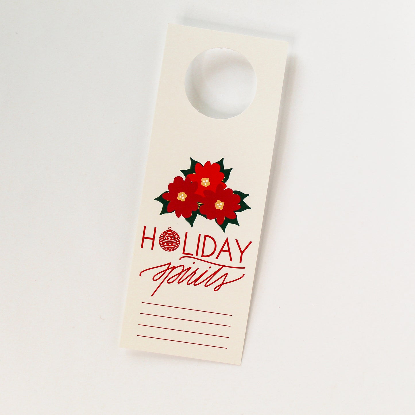 Holiday Spirits Bottle Neck Gift Tags