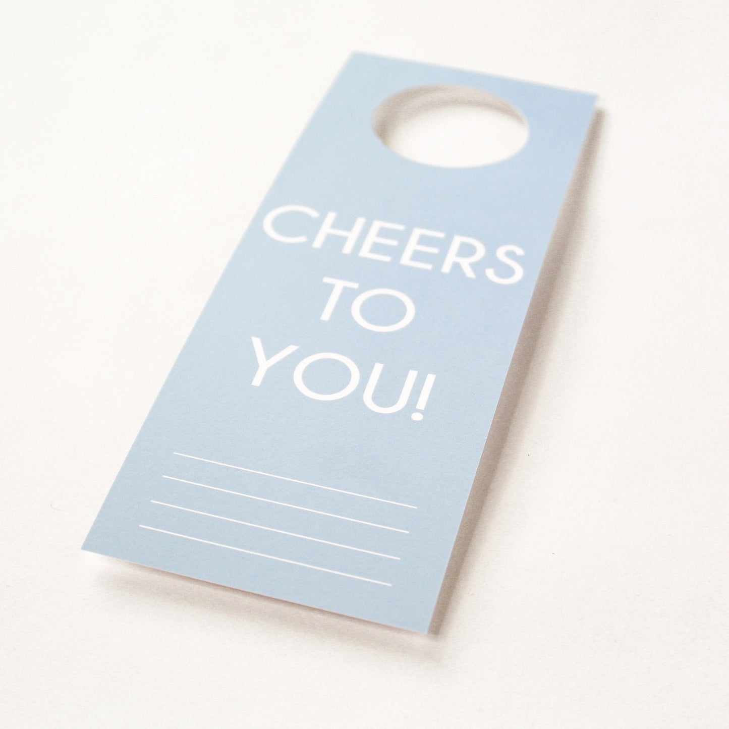 Cheers to You! Bottle Neck Gift Tag