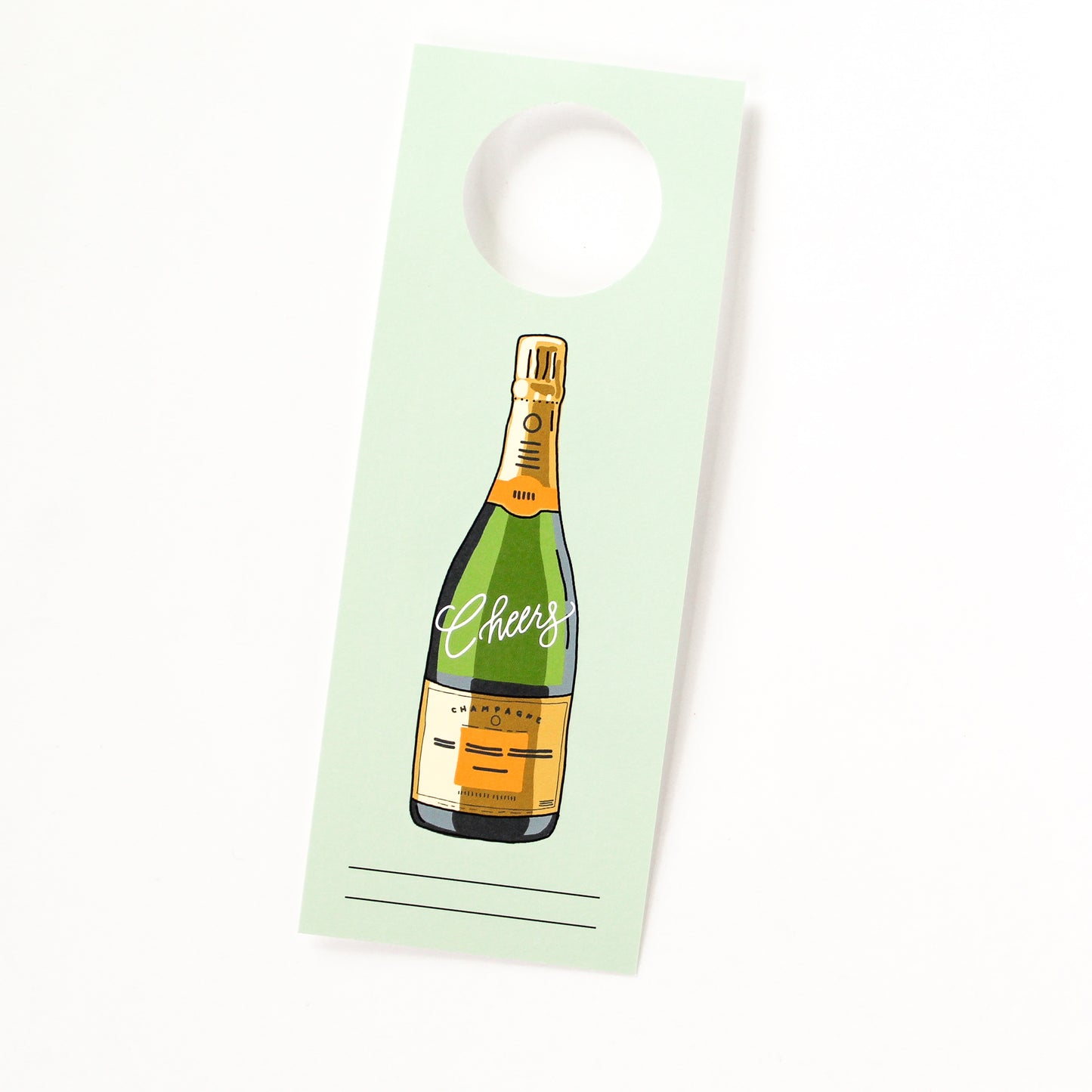 'Champagne Cheers!' Bottle Neck Gift Tags