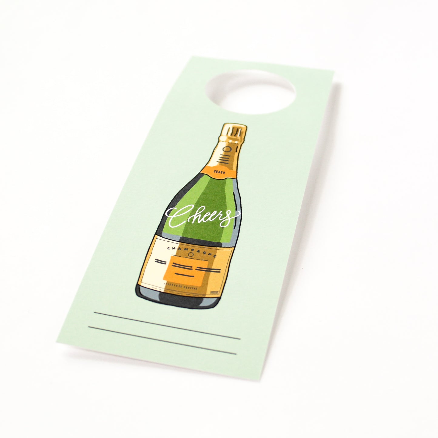 'Champagne Cheers!' Bottle Neck Gift Tags