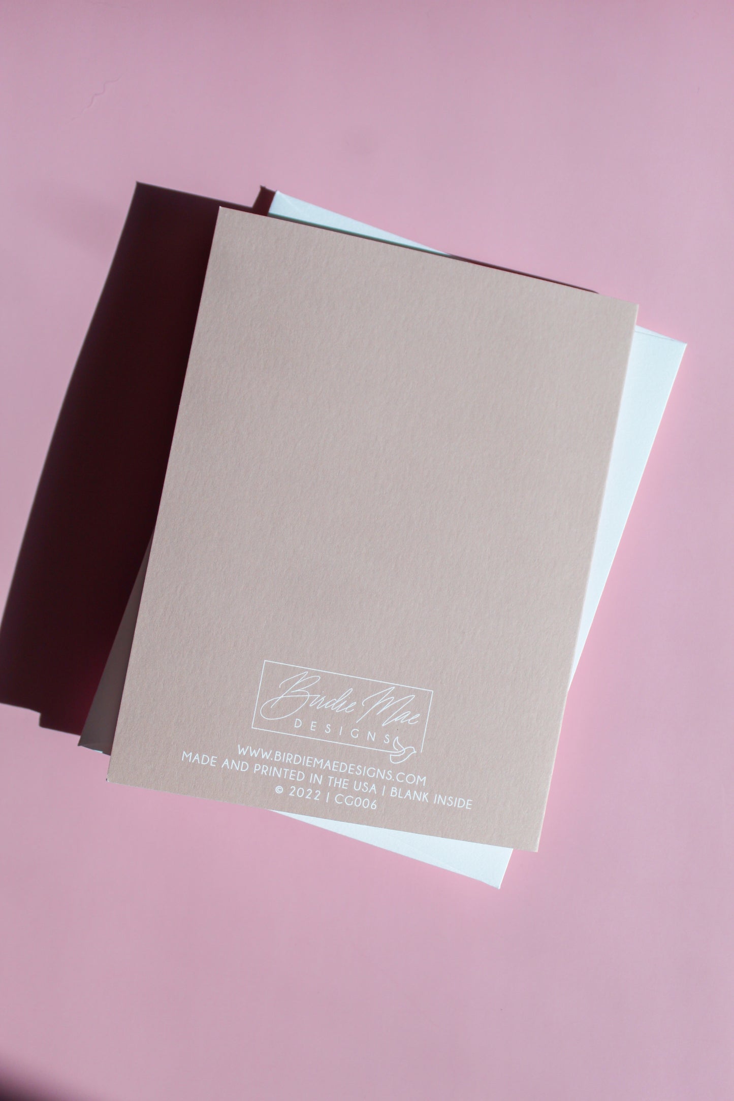 Our "Hats Off To You!" greeting card Each card is folded to 4.25" tall by 5.5" wide, is blank inside and comes with a matching white envelope. Cards are packaged in cellophane sleeves. Perfect way to accent an gift to say congratulations or good luck!