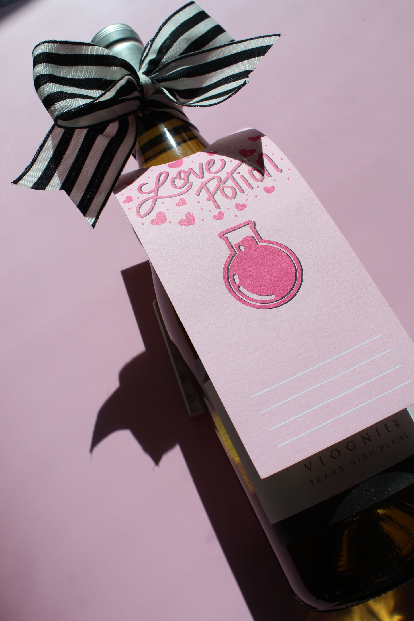 Love Potion Valentine's Day Bottle Neck Gift Tags