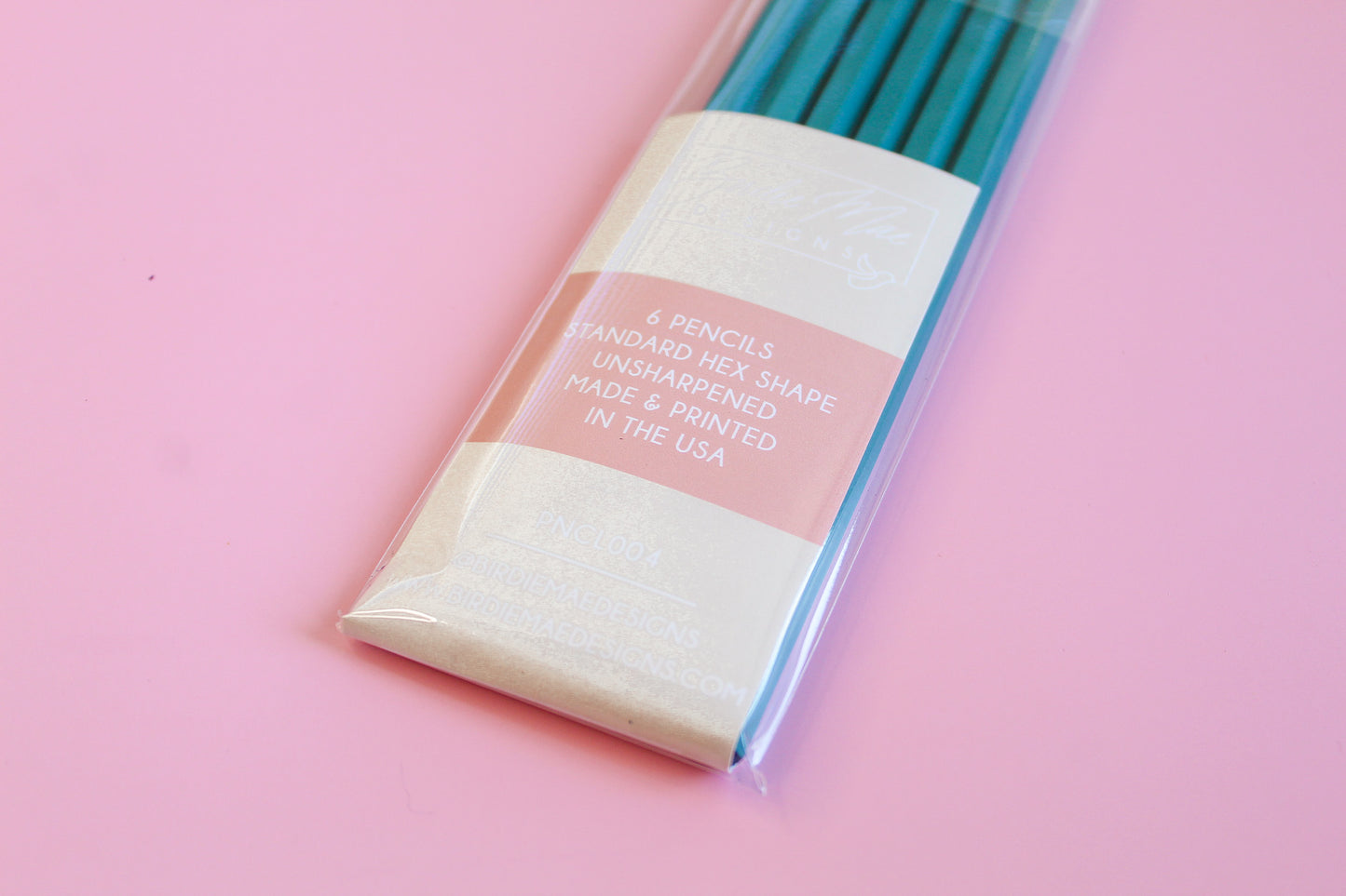 Dreams and Schemes teal fun pencil set