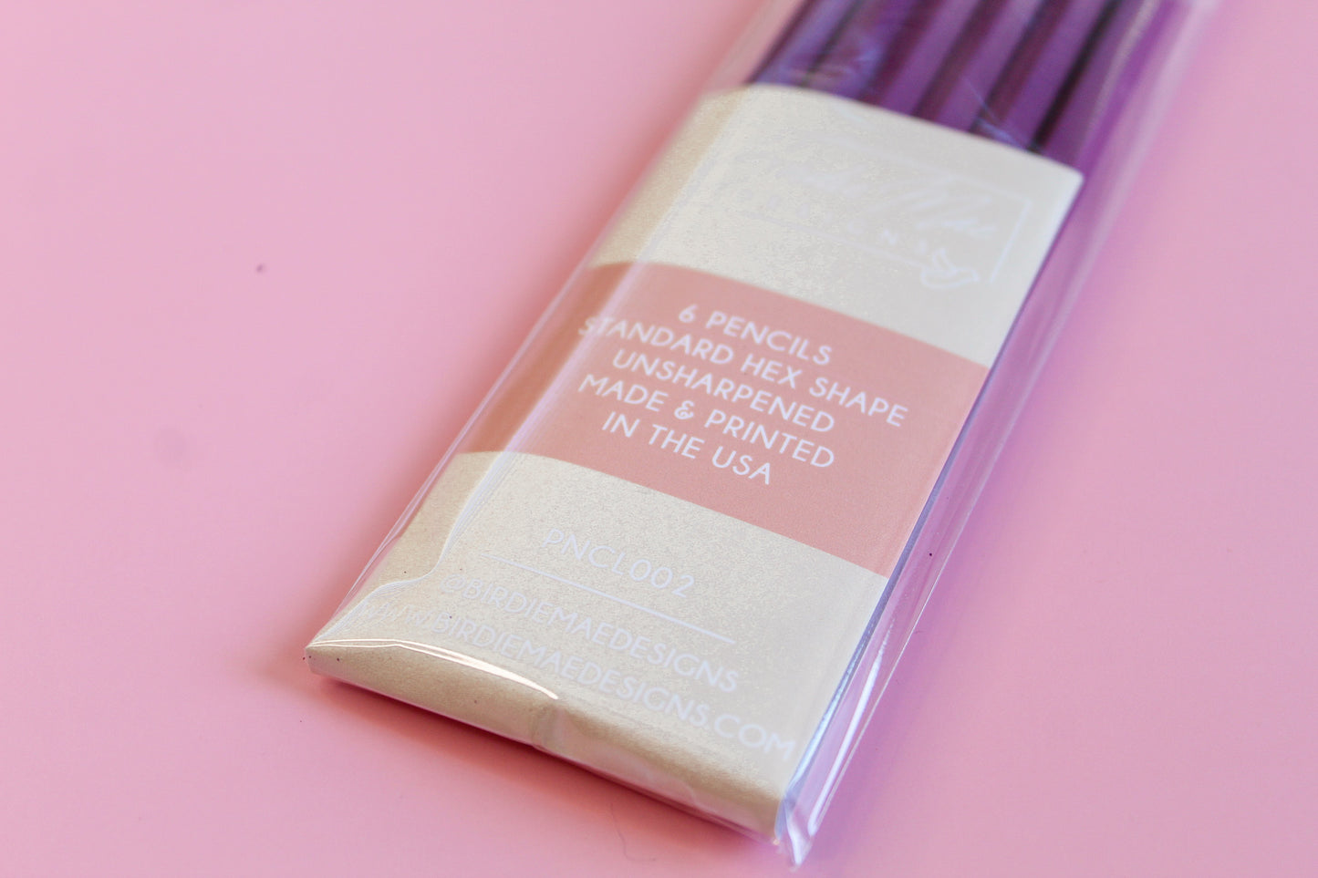 One Thing At A time pencil set, purple pencil set