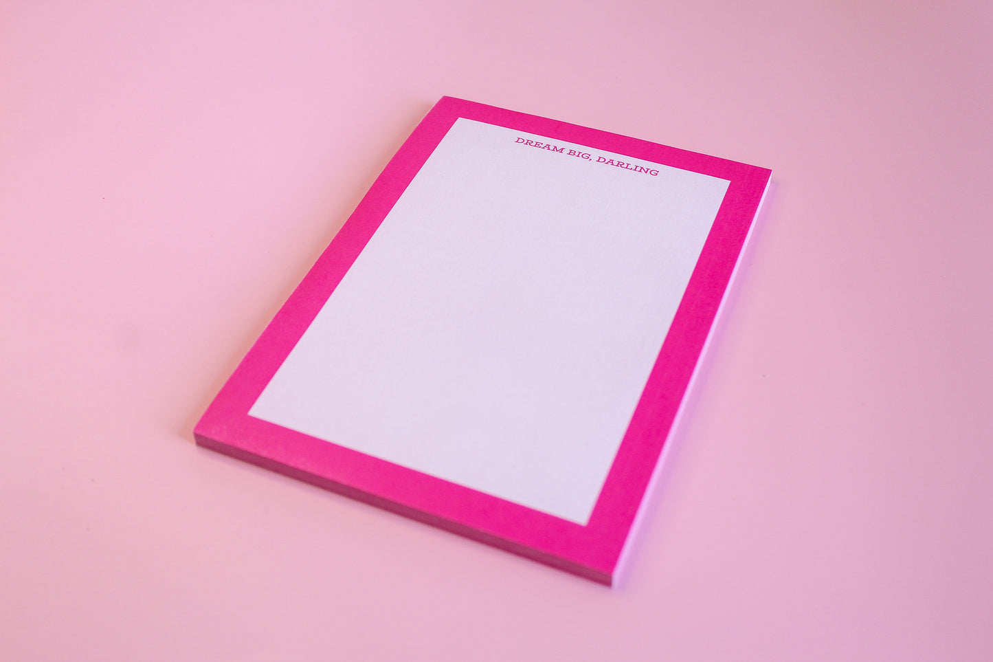 Dream Big, Darling pink cute notepads unique