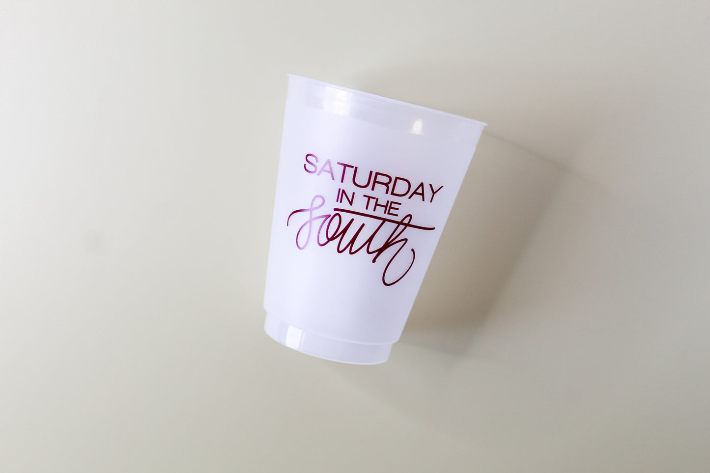 MAROON 'Saturday In The South' cup, Tailgate party Cup, Football party cup