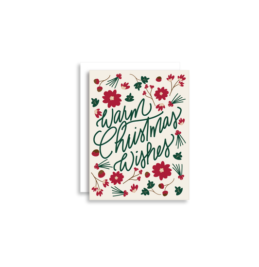 Warm Christmas Wishes Greeting Card