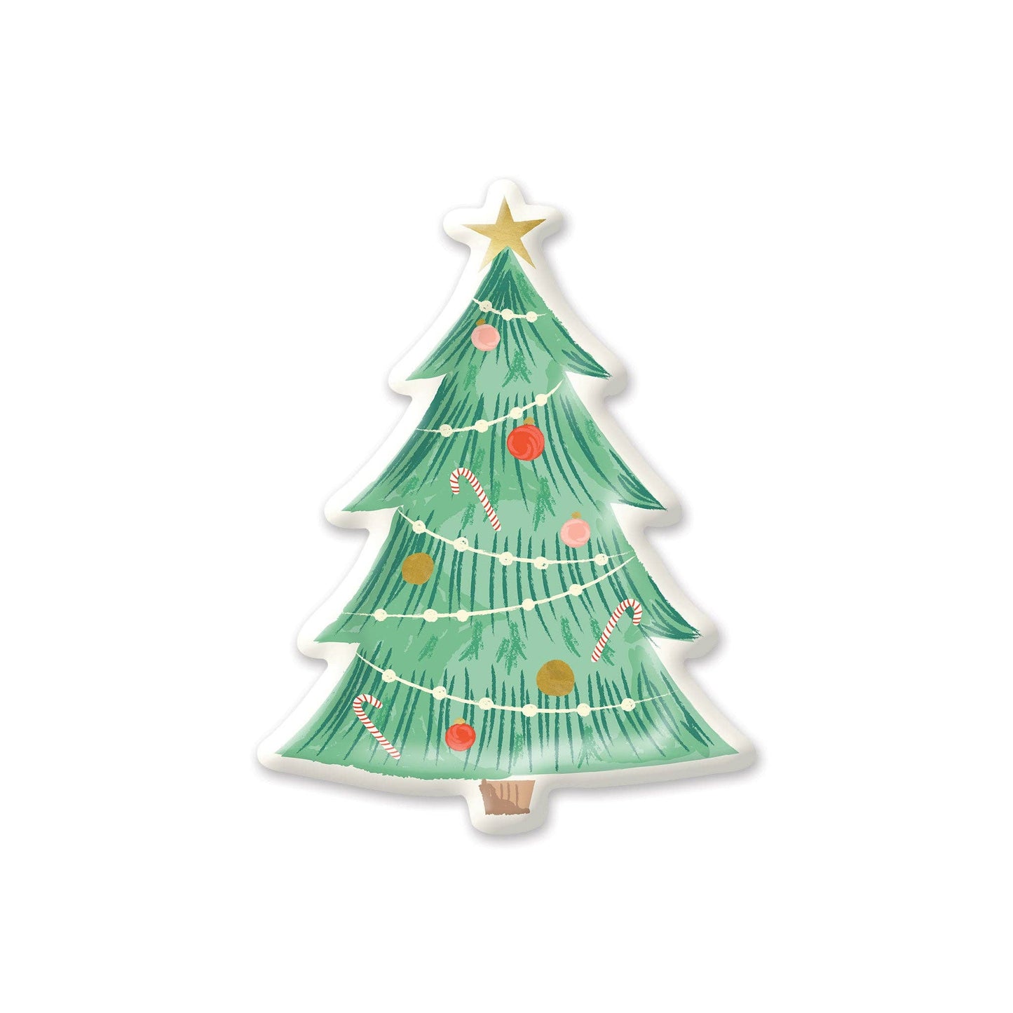 these die cut tree party plates are will add a touch of magic to your Christmas dinner, or make Christmas morning breakfast a jolly affair that your loved ones will remember for a long time.