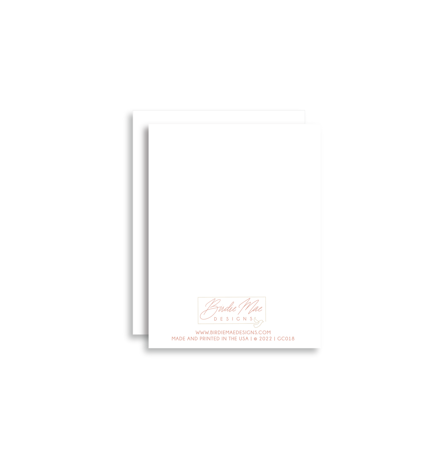 Sweet and simple - our happy birthday card is perfect for celebrating! Card reads, "Happy Birthday" with a blank inside. Each notecard features digitized hand calligraphy, is digitally printed on a heavy white card stock paper and includes a matching envelope. Cards measure 5.5"x4.25" when folded.