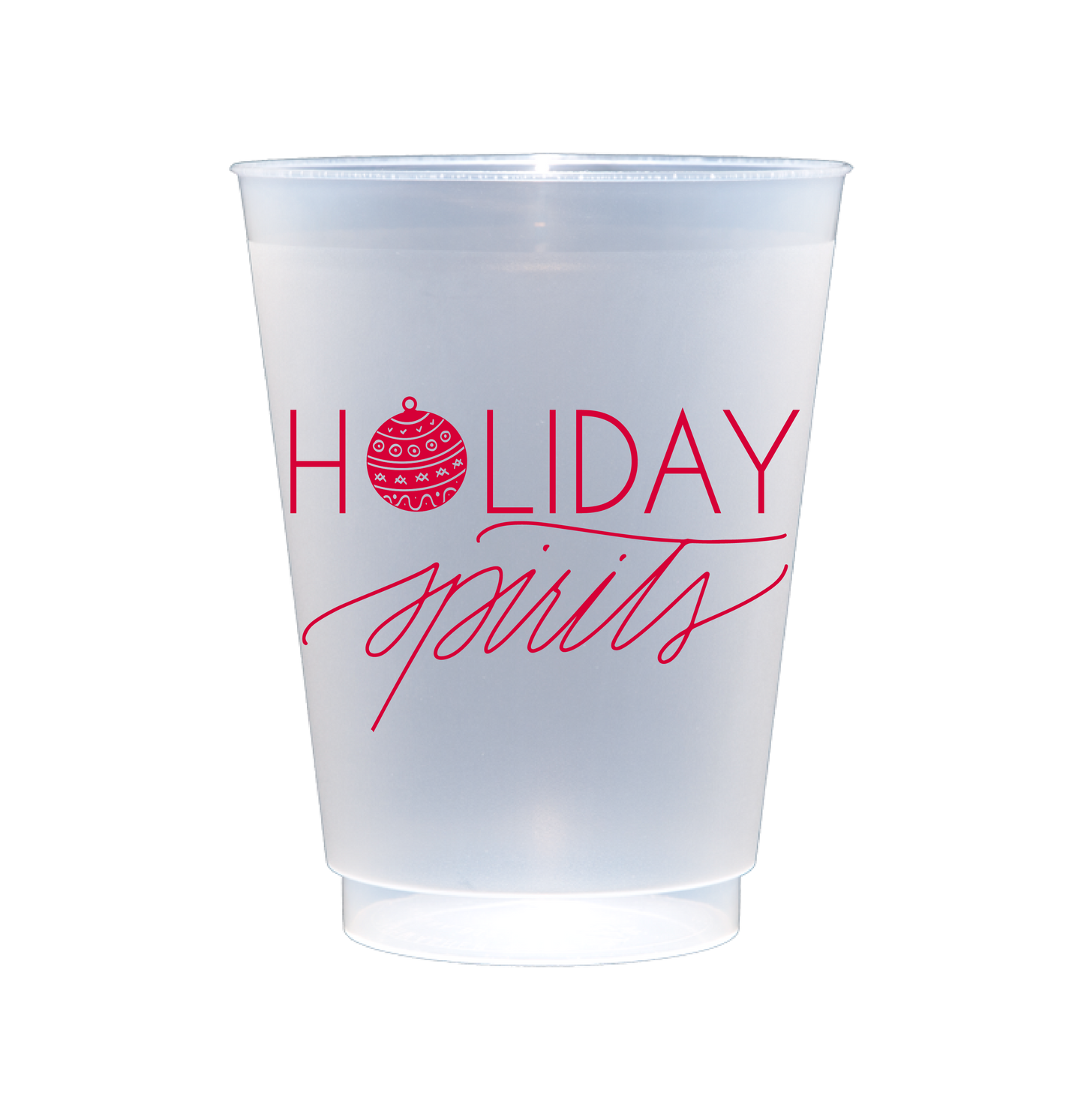 Holiday Spirits Christmas Party Cups