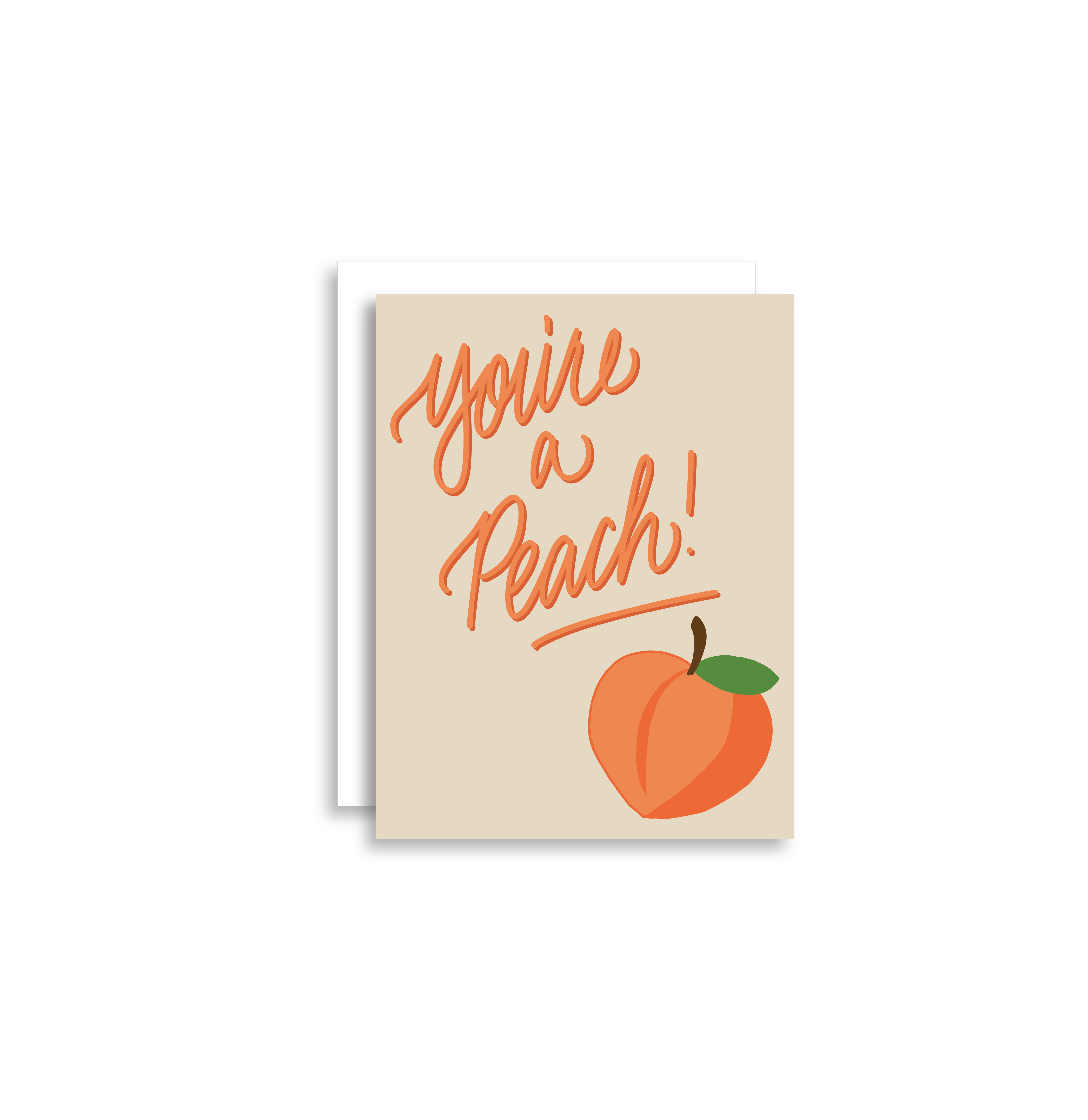 You're A Peach Greeting Card – Birdie Mae Designs