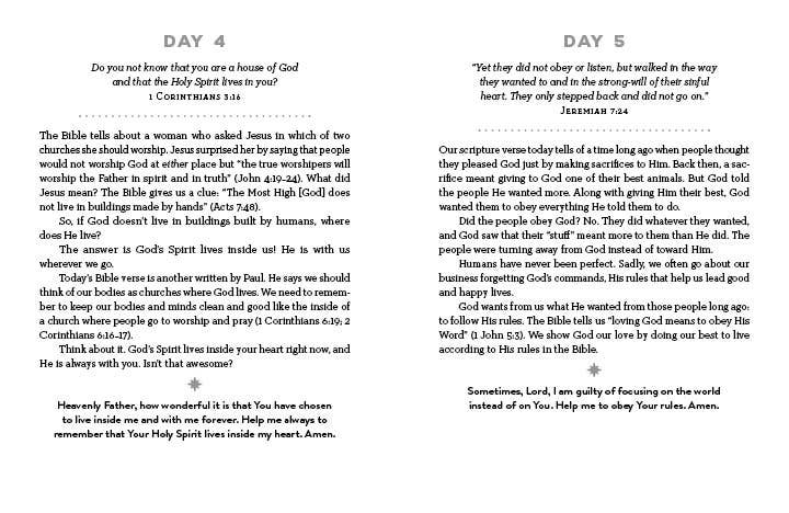 "Christian devotional book designed to encourage, comfort, and inspire girls every day with God’s love and wisdom."
